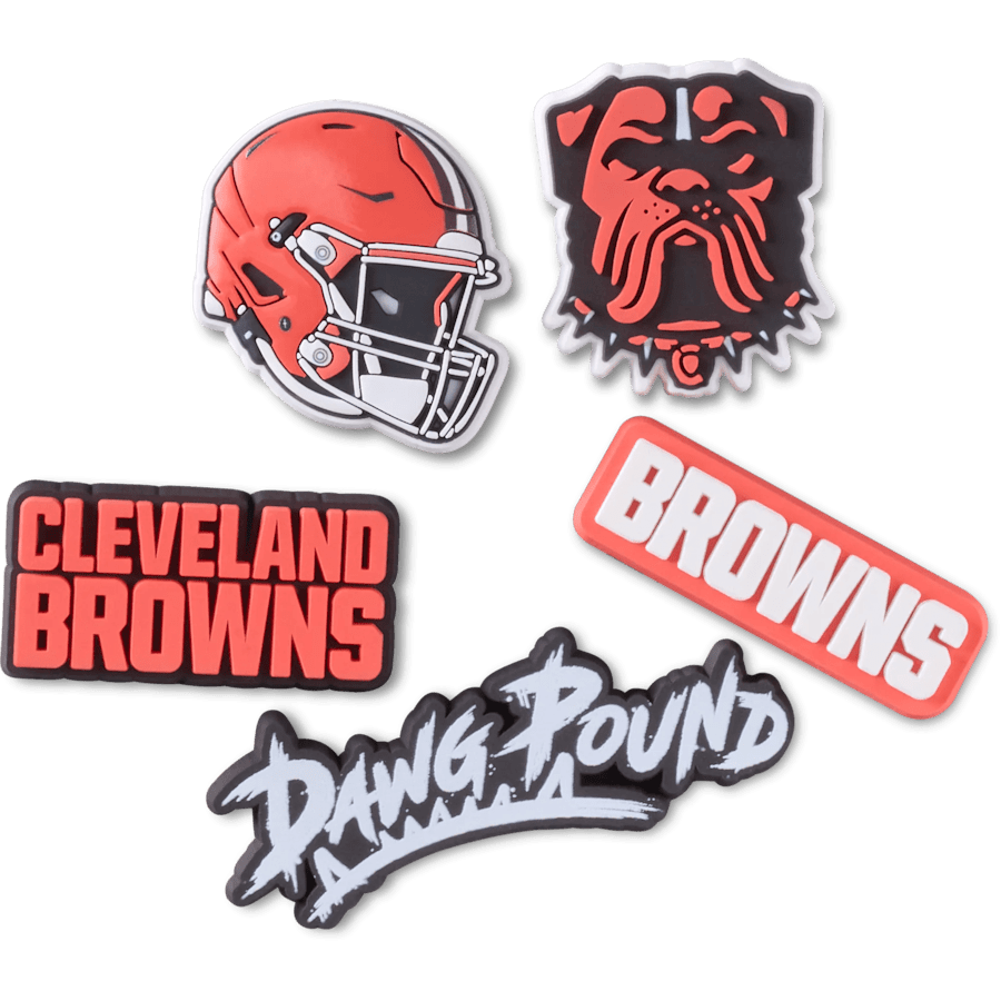 NFL Cleveland Browns 5 Pack Jibbitz Shoe Charm Women|Men|Jibbitz™ Charms For Sale