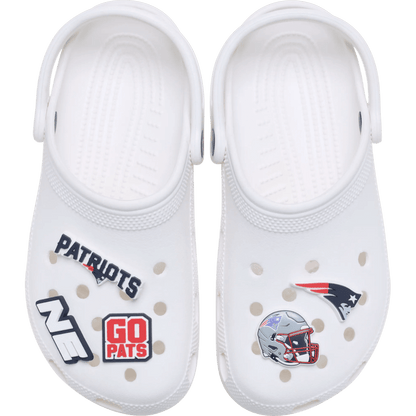 NFL New England Patriots 5 Pack Jibbitz Shoe Charm - Crocs