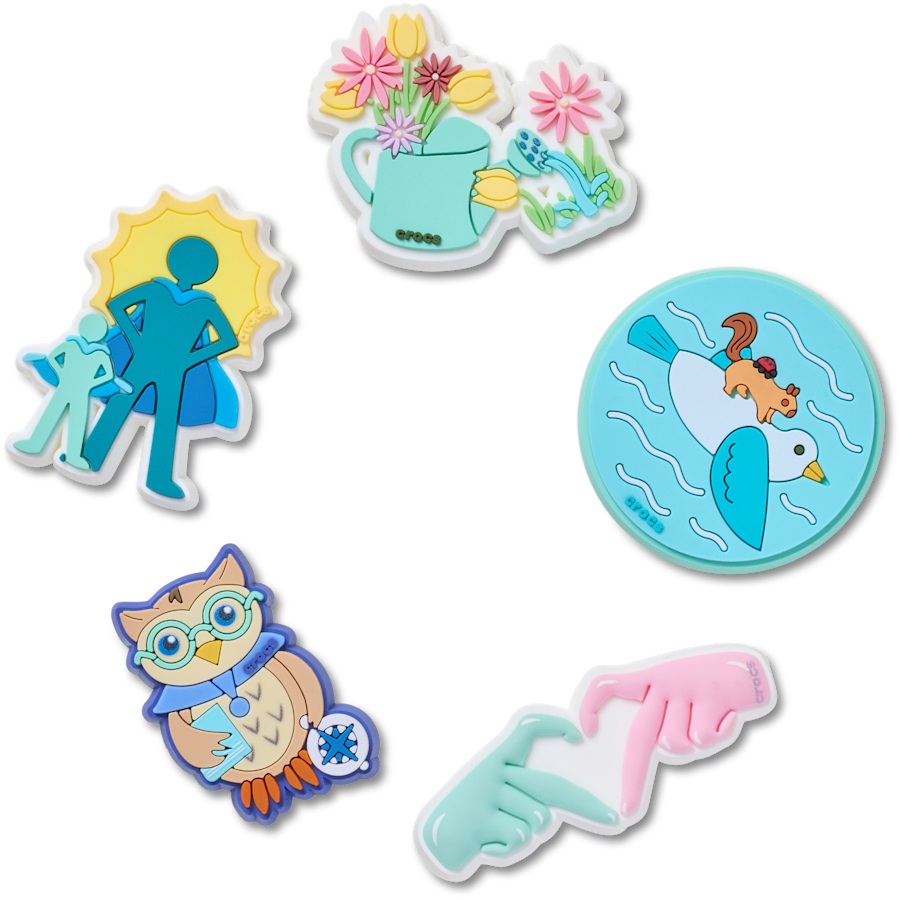 Got Your Back 5 Pack Jibbitz™ charms Women|Men|Jibbitz™ Charms For Sale