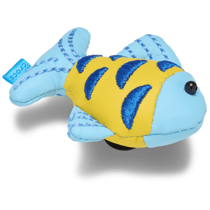 Blue and Gold Sparkle Fish Jibbitz™ charms - Crocs