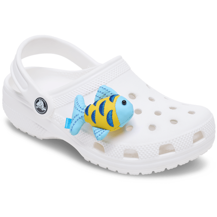 Blue and Gold Sparkle Fish Jibbitz™ charms Women|Men On Sale