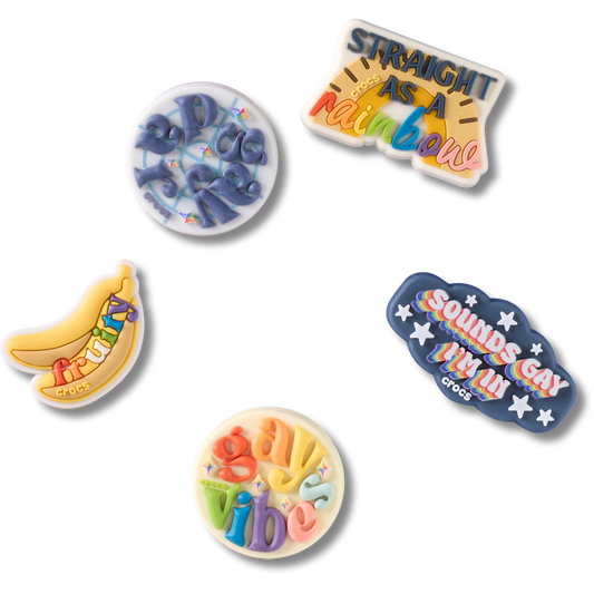Irreverent Pride 5 Pack Jibbitz™ charms Women|Men|Jibbitz™ Charms For Sale