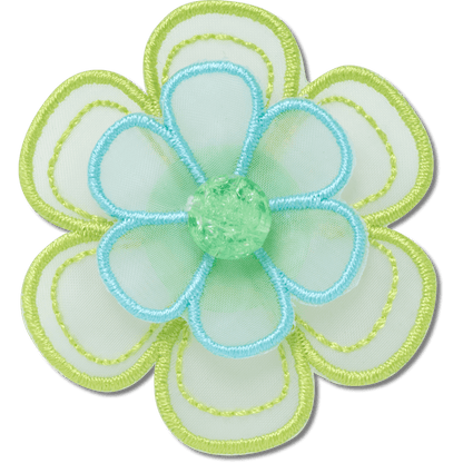 Green Mesh Flower Jibbitz™ charms - Crocs