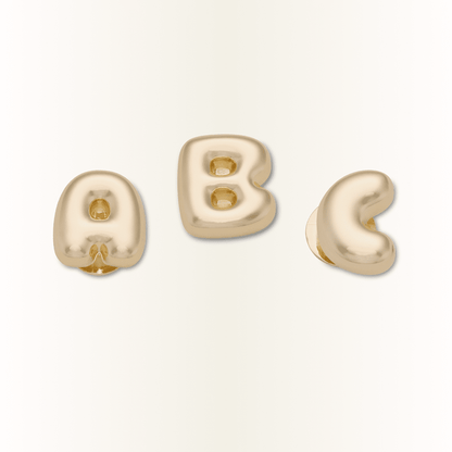 Gold Bubble Letter A-Z Jibbitz™ charms - Crocs