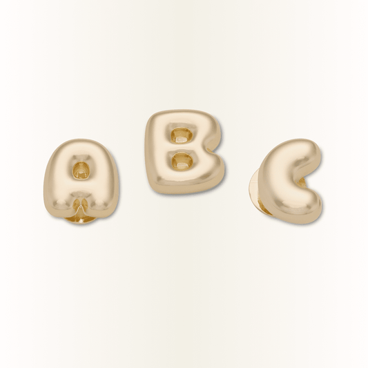 Gold Bubble Letter A-Z Jibbitz™ charms Women|Men|Jibbitz™ Charms Online