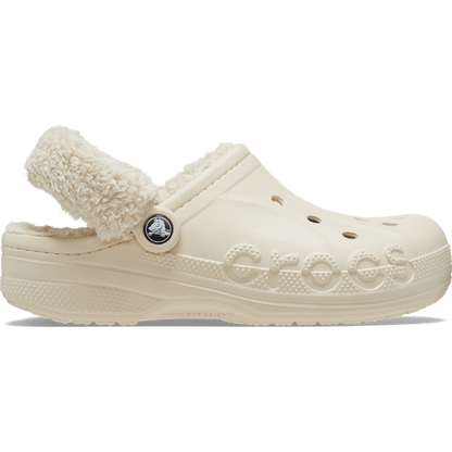 Baya Lined Fuzz-Strap Clog - Crocs