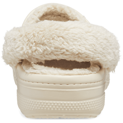 Baya Lined Fuzz-Strap Clog - Crocs