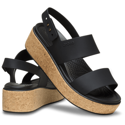 Brooklyn Cork Low Wedge - Crocs