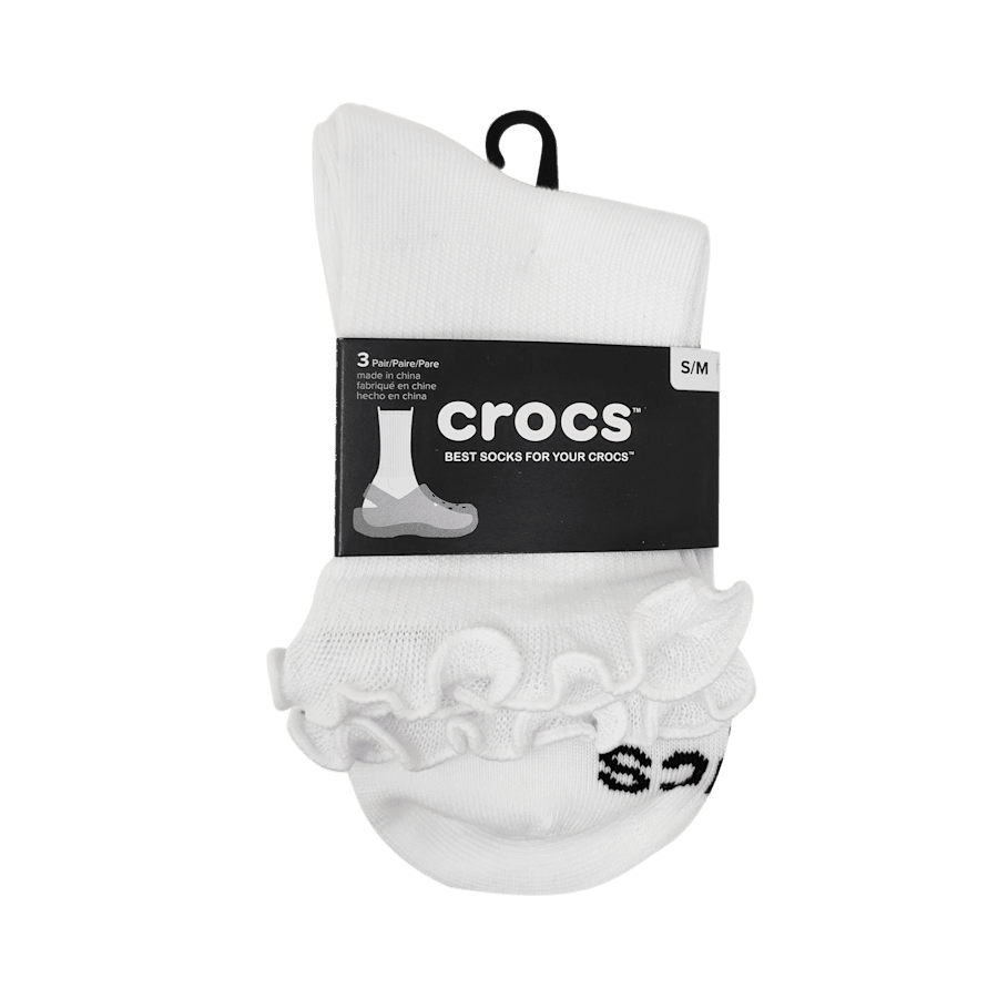 CrocsSocks Ruffle Ankle 3 PK Women|Kids Outlet