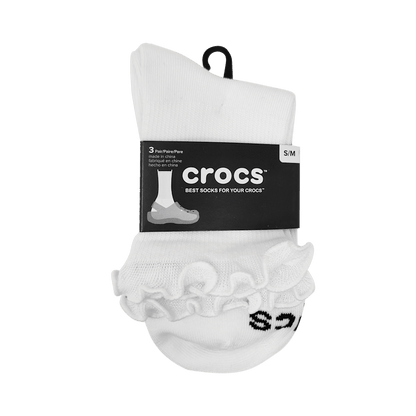 CrocsSocks Ruffle Ankle 3 PK - Crocs