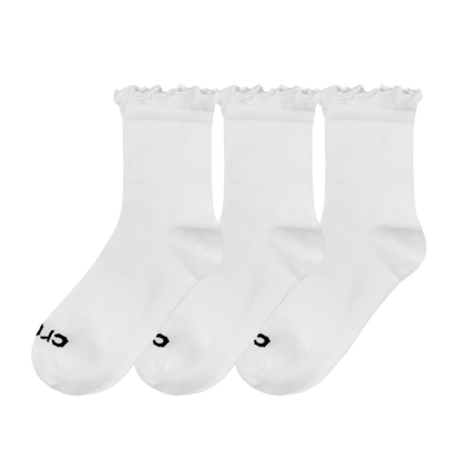 CrocsSocks Ruffle Ankle 3 PK - Crocs