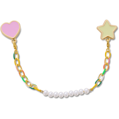 Pearl and Rainbow Bag Chain - Crocs