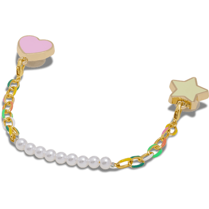 Pearl and Rainbow Bag Chain - Crocs