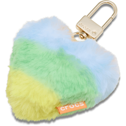 Plush Heart Bag Charm - Crocs