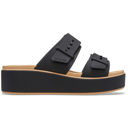 Brooklyn Buckle Matte Wrap Low Wedge - Crocs