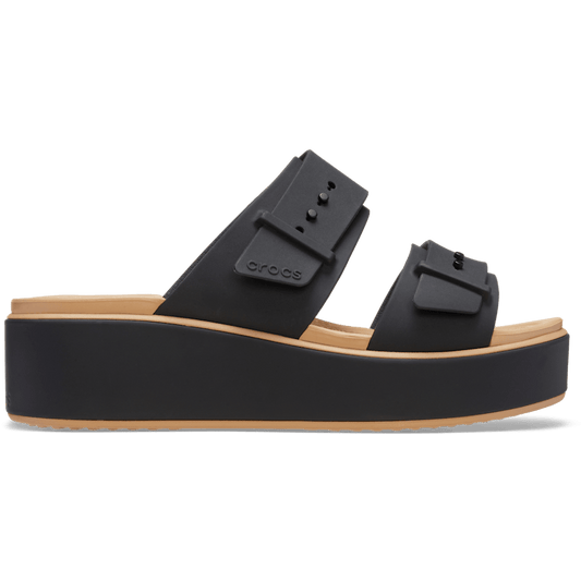 Brooklyn Buckle Matte Wrap Low Wedge Women Discount