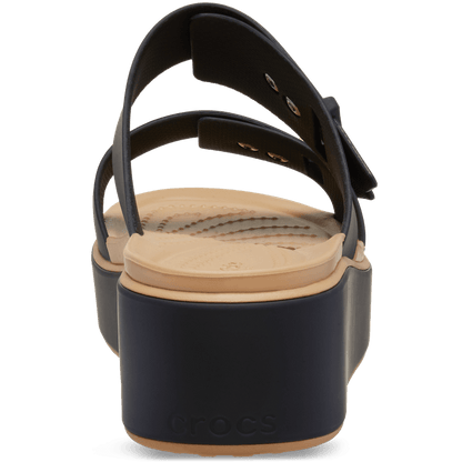 Brooklyn Buckle Matte Wrap Low Wedge - Crocs