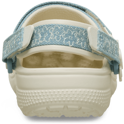 Kids’ Classic Denim Flower Adjustable Backstrap Clog - Crocs