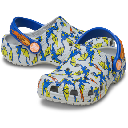 Toddler Classic Dragon Graphic Clog - Crocs