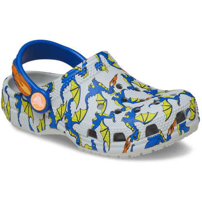 Toddler Classic Dragon Graphic Clog - Crocs