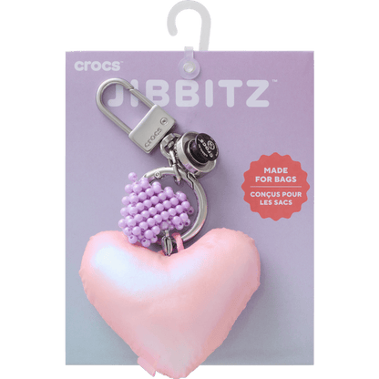 Double Heart Bag Charm - Crocs