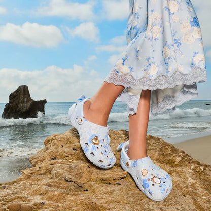 LoveShackFancy Blue Classic Clog - Crocs