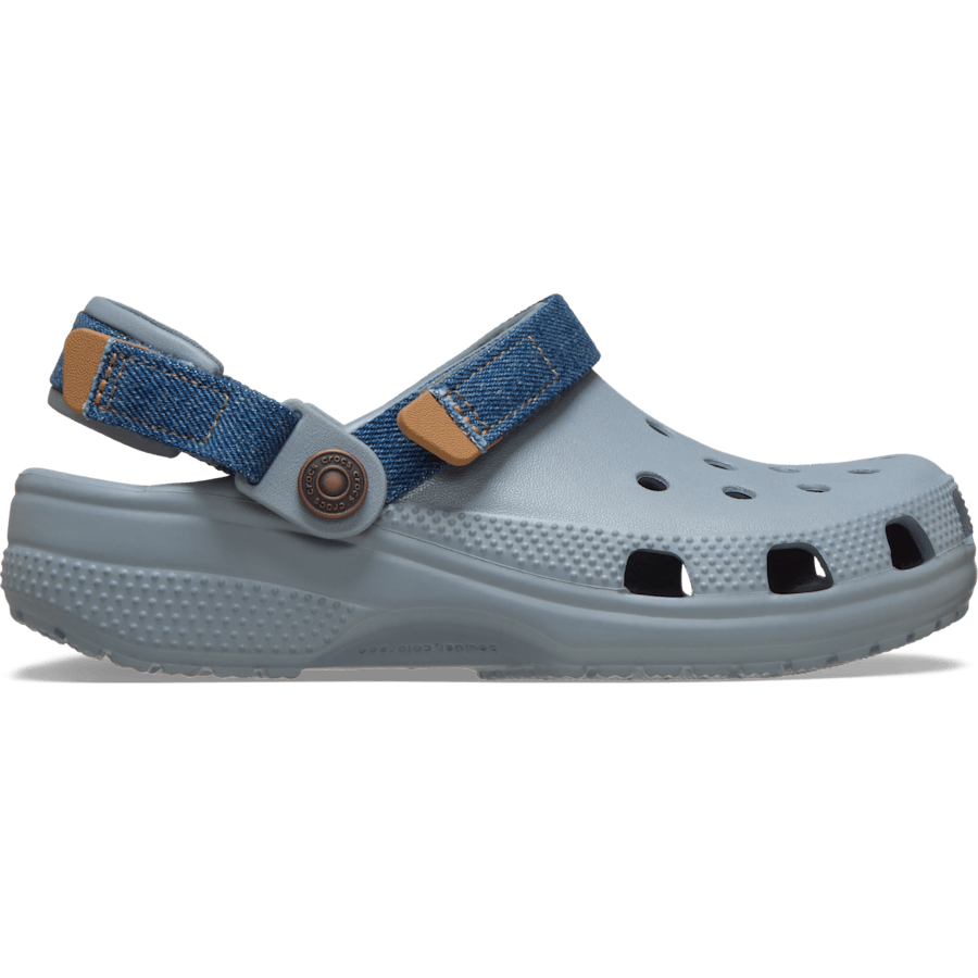 Kids' Classic Denim Adjustable Backstrap Clog Kids Discount