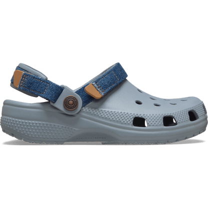 Kids' Classic Denim Adjustable Backstrap Clog - Crocs
