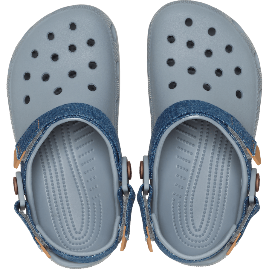 Kids' Classic Denim Adjustable Backstrap Clog Kids Discount