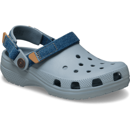 Kids' Classic Denim Adjustable Backstrap Clog - Crocs