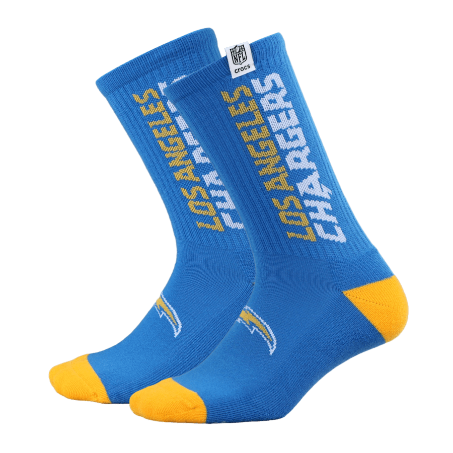 NFL Los Angeles Chargers Crocs Socks Men On Sale