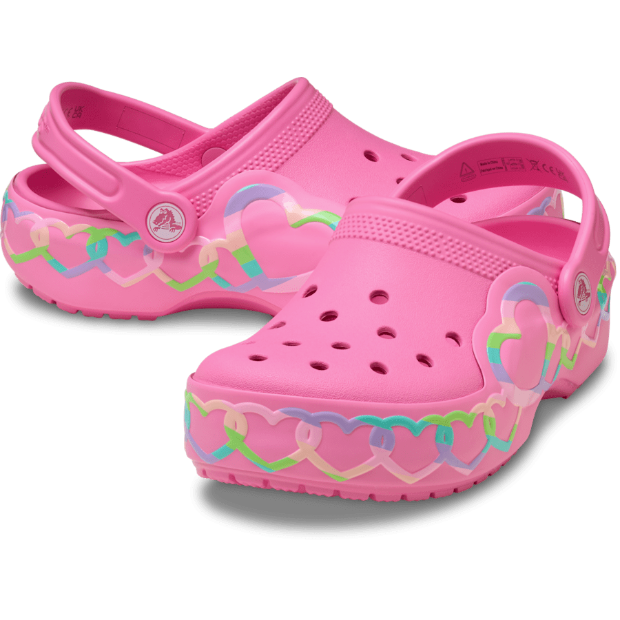 Kids' Classic Heart Lights Clog Kids Discount