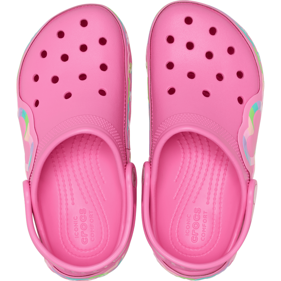Kids' Classic Heart Lights Clog Kids Discount
