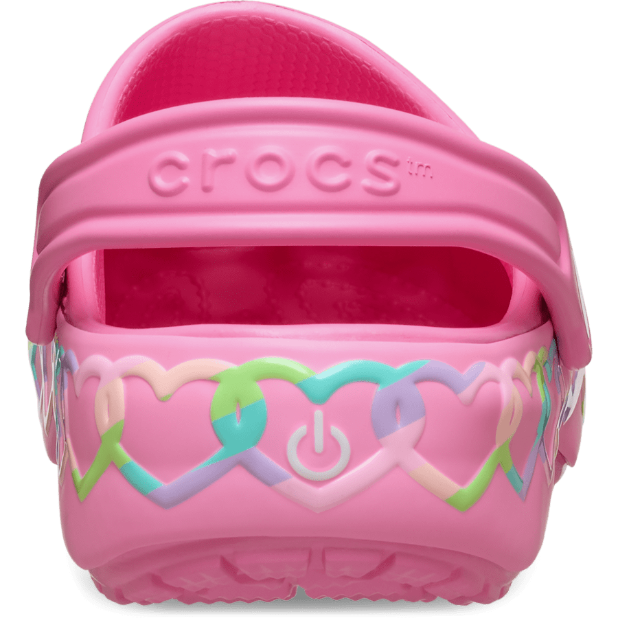 Kids' Classic Heart Lights Clog Kids Discount