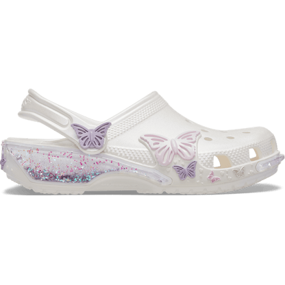 Toddler Classic Butterfly Sparkle Shaker Clog - Crocs