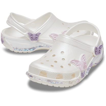 Toddler Classic Butterfly Sparkle Shaker Clog - Crocs