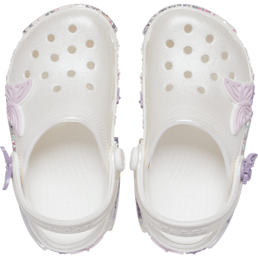 Toddler Classic Butterfly Sparkle Shaker Clog Kids Outlet